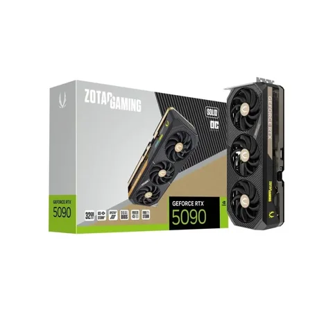 GPU ZOTAC Gaming RTX 5090 Solid OC – 32GB GDDR7, DLSS 4, RayTracing, Reflex