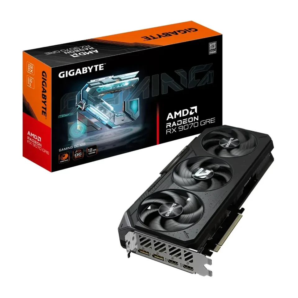 GPU GIGABYTE RX 9070 GRE Gaming OC – 12GB GDDR6, PCIe 5.0