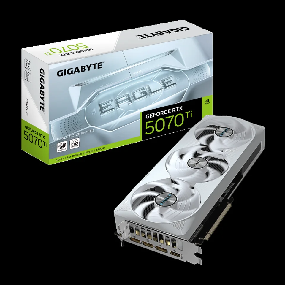 GPU Gigabyte Eagle ICE RTX 5070 Ti - 16GB GDDR7, DLSS4, RayTracing, Reflex 2