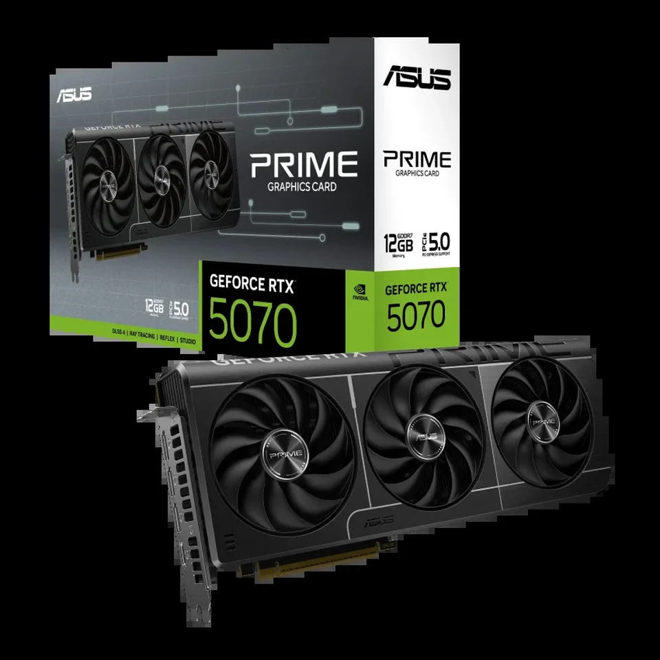 GPU Asus Prime RTX 5070 - 12GB GDDR7, DLSS4, RayTracing, Reflex 2