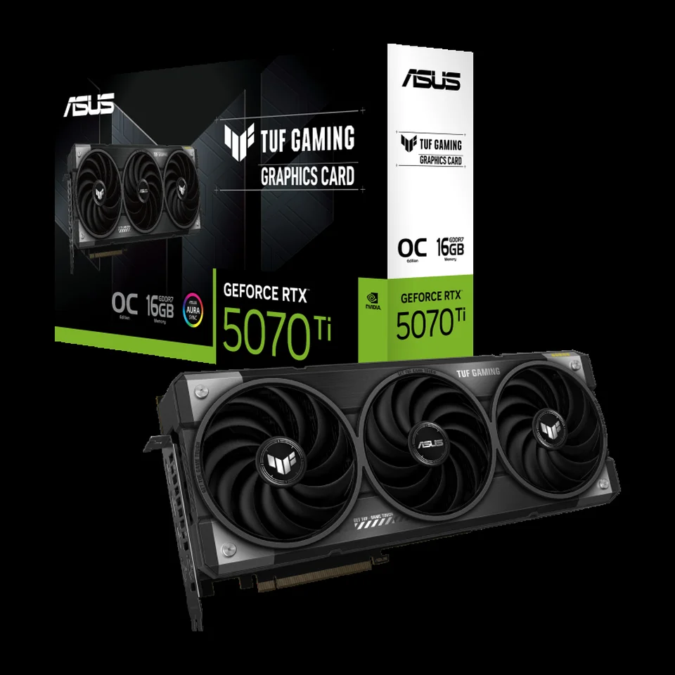 GPU RTX 5070 Ti ASUS TUF Gaming OC Edition - 16GB GDDR7, DLSS4, RayTracing, Reflex 2